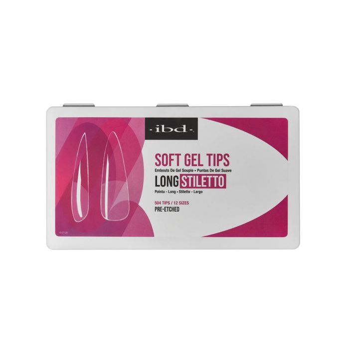 Clear Soft  Gel Tips - Long Stiletto
