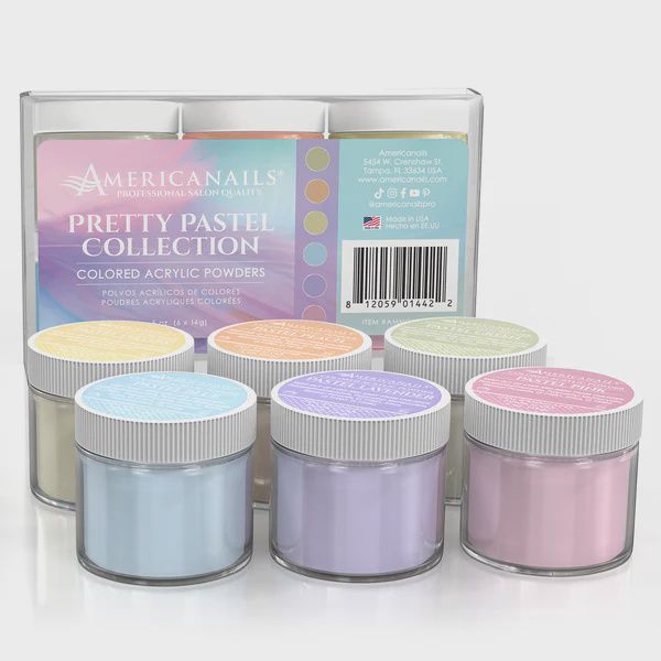 Colored Acrylic Powders | Pretty Pastel Collection Kit