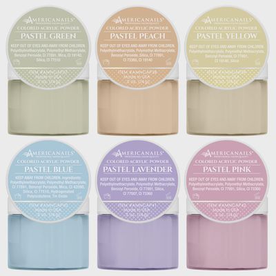 Colored Acrylic Powders | Pretty Pastel Collection Kit