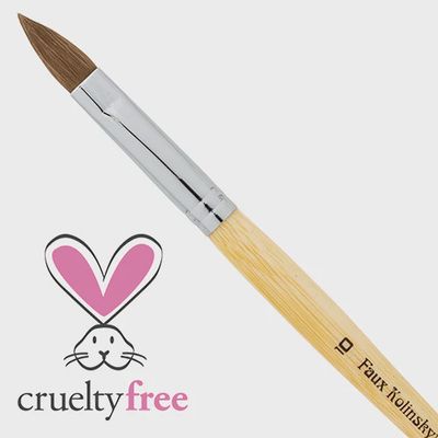 Faux Kolinsky Acrylic Brush Oval #10
