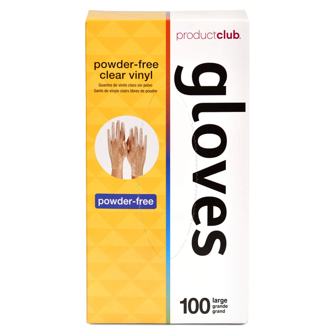 100 ct. Clear Vinyl Disposable Gloves - Powder-Free Large