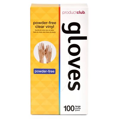 100 ct. Clear Vinyl Disposable Gloves - Powder-Free Large