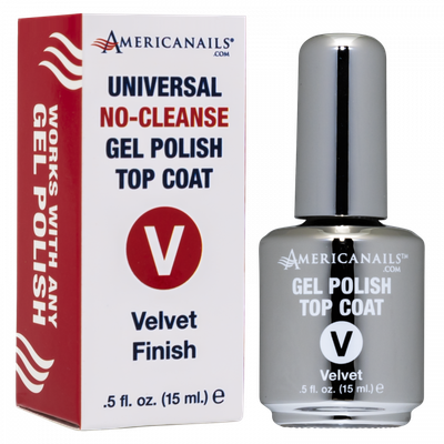 UNIVERSAL  VELVET FINISH - NO-CLEANSE GEL POLISH TOP COAT .05