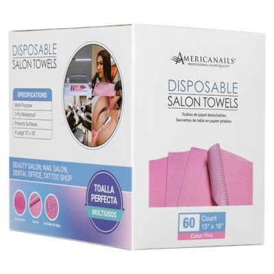 Disposable Salon Towels | Pink 60ct