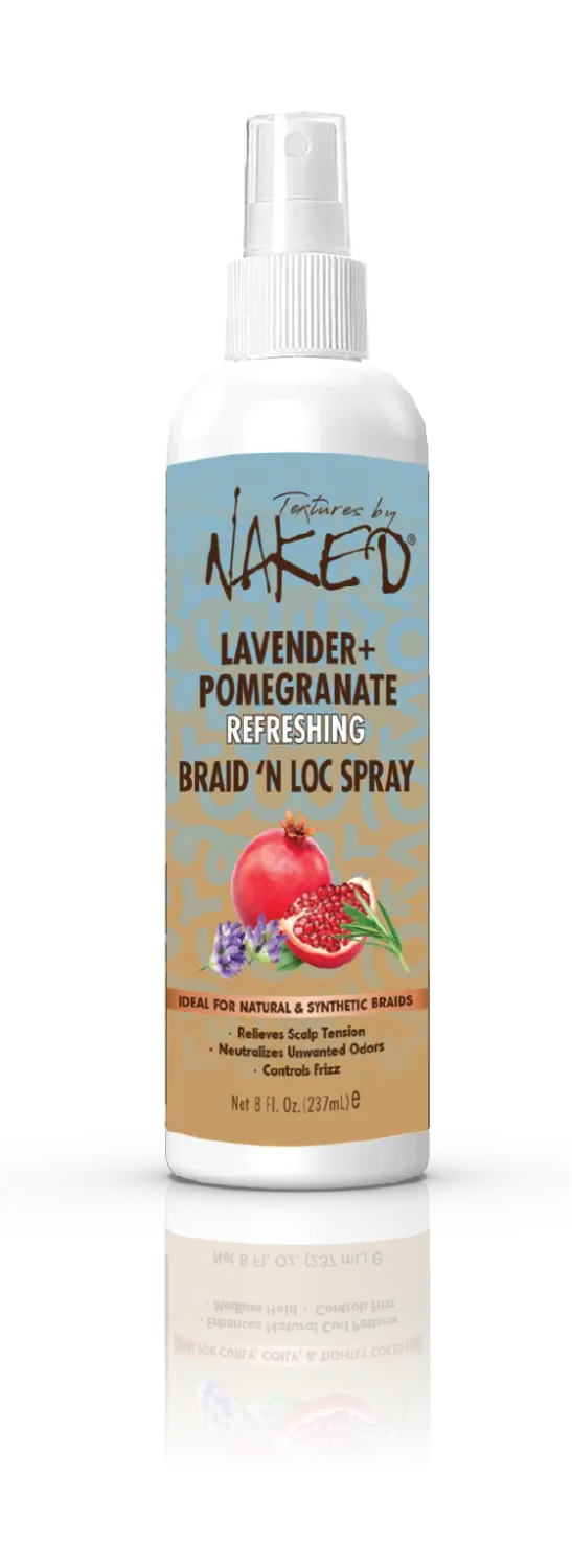 Lavender + Pomegranate Refreshing Braid 'N Loc Spray 8oz