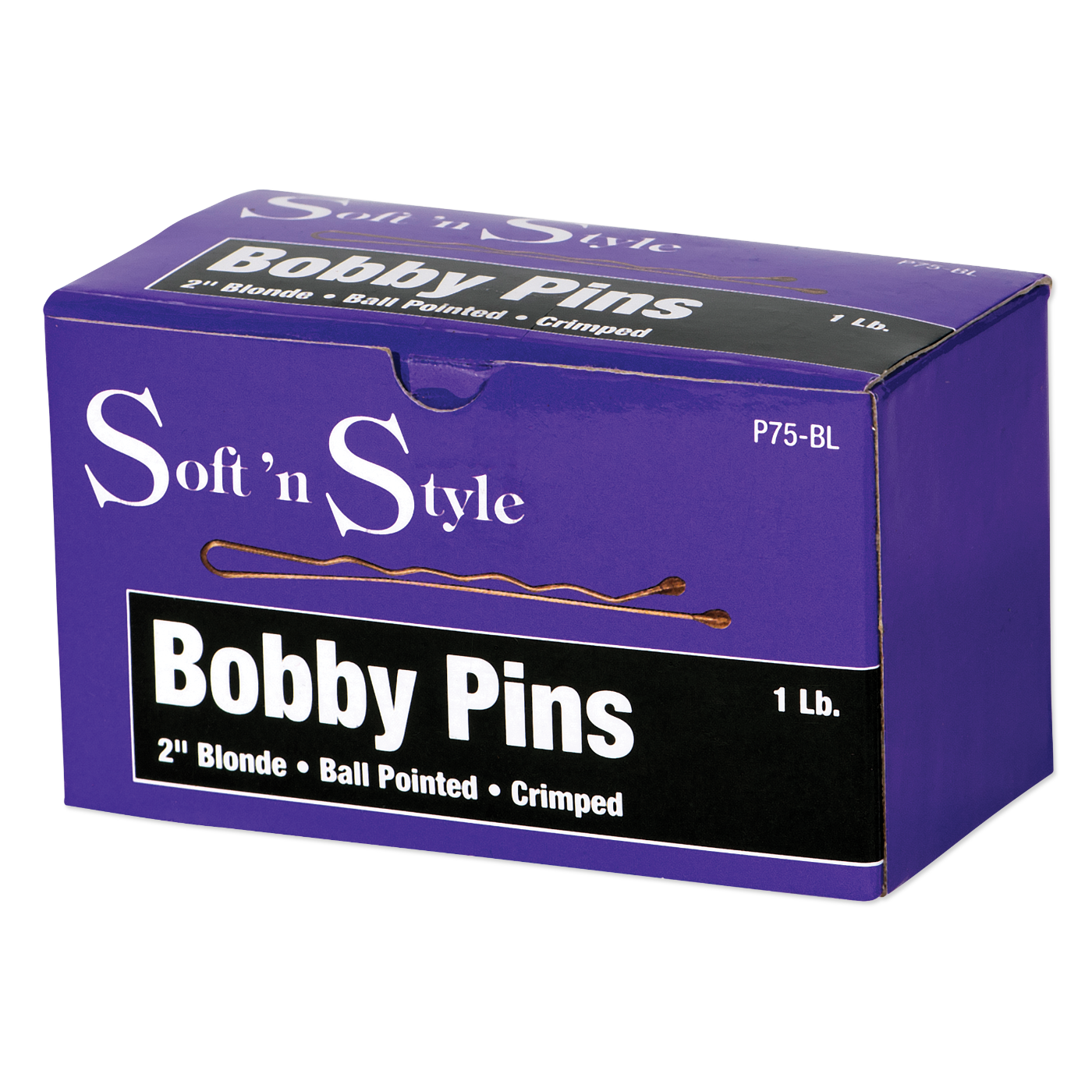 Bobby Pins, Blonde, 1 lb. box - 2"