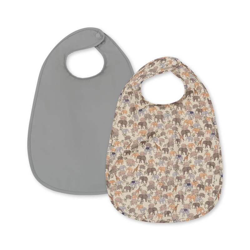 Konges Sløjd 2Pack Dinner BiB KS5061 Safari/High Rise One Size