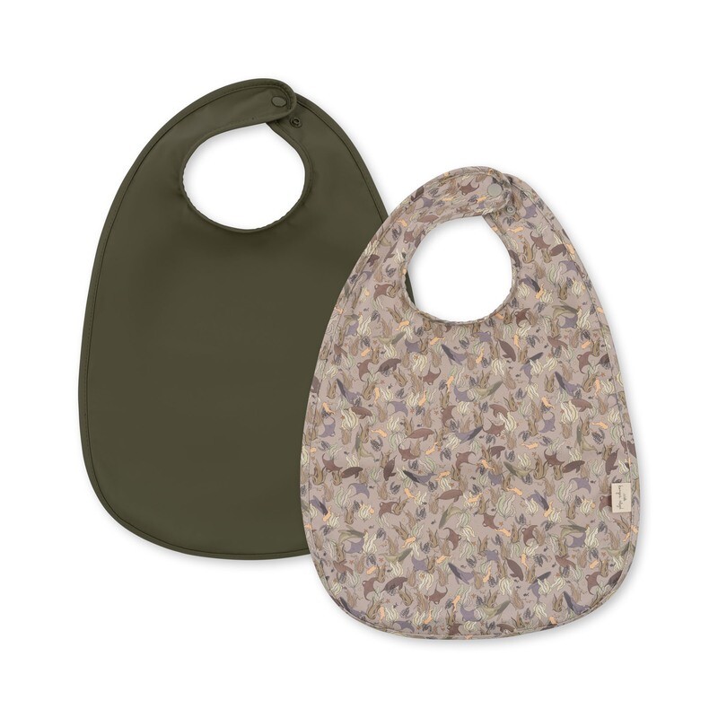 Konges Sløjd 2 Pack Dinner Bib KS5809 Le Grant Blue One Size