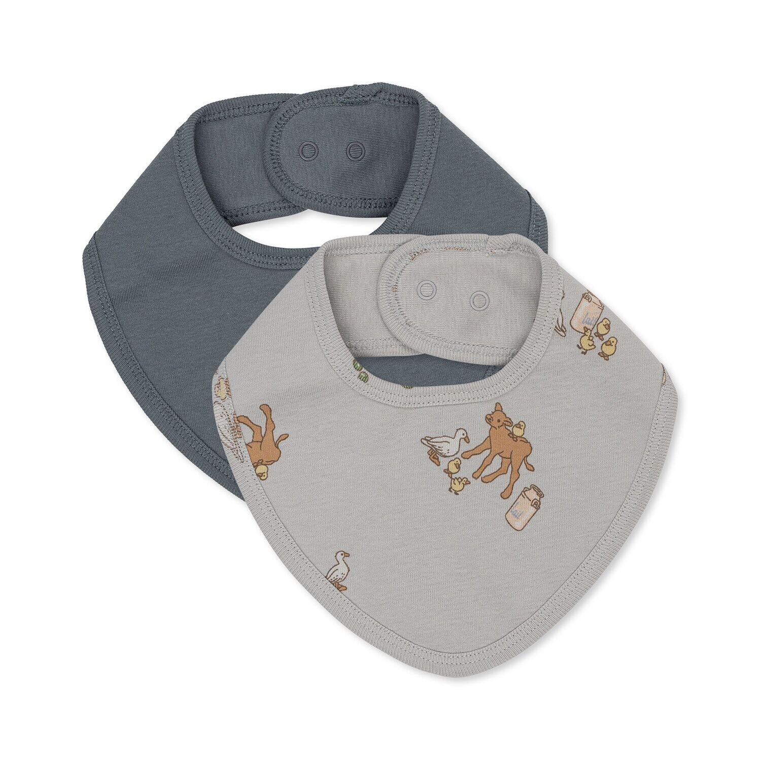 Konges Sløjd Classic 2 Pack Bib KS3801 Farm/Stormy OneSize