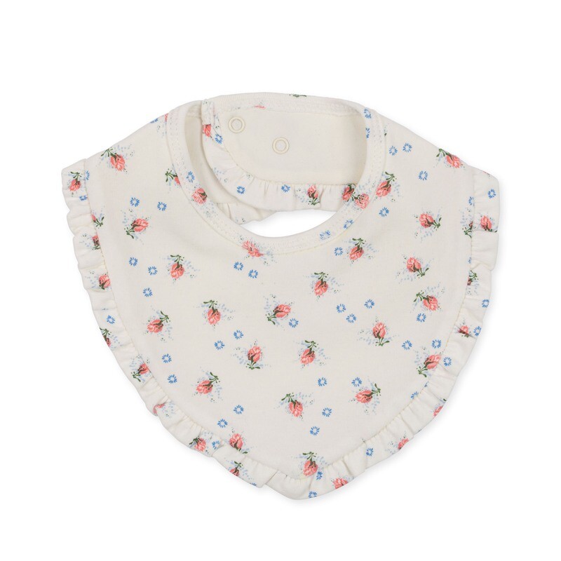 Konges Sløjd Basic 2 Pack Frill Bib KS5888 Brise Dé Été White/Nouvelle Peach One Size