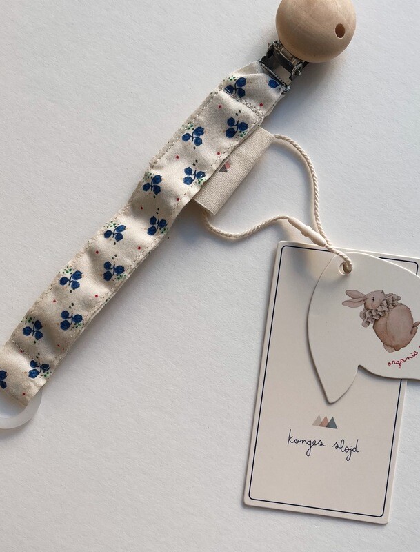 Konges Sløjd Pacifier Strap KS1144 Blue Bell