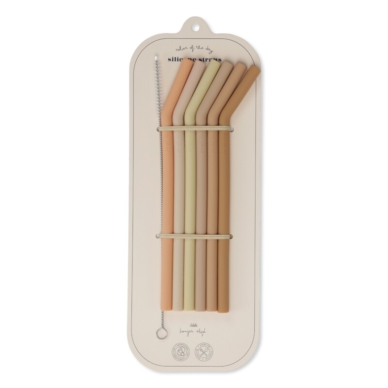 Konges Sløjd Silicone Straws KS1672 Rosey Berries