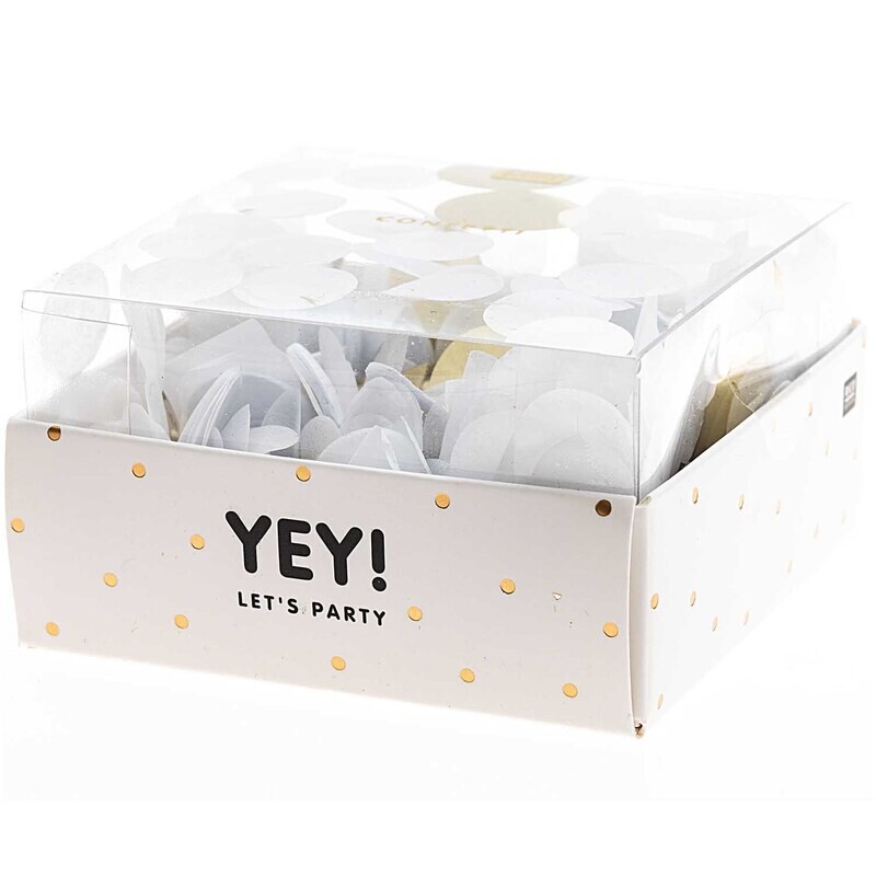 Rico Design YEY! Let's Party Confetti  Weiß Mix 20g