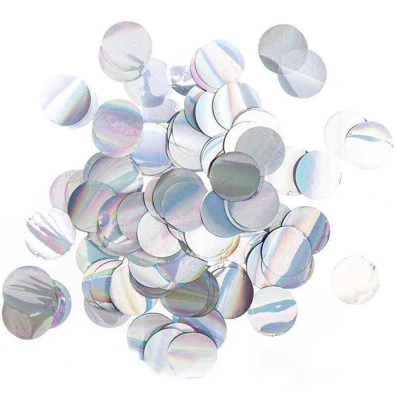 Rico Design YEY! Let&#39;s Party Confetti Flitter Rund Irisierend 25g