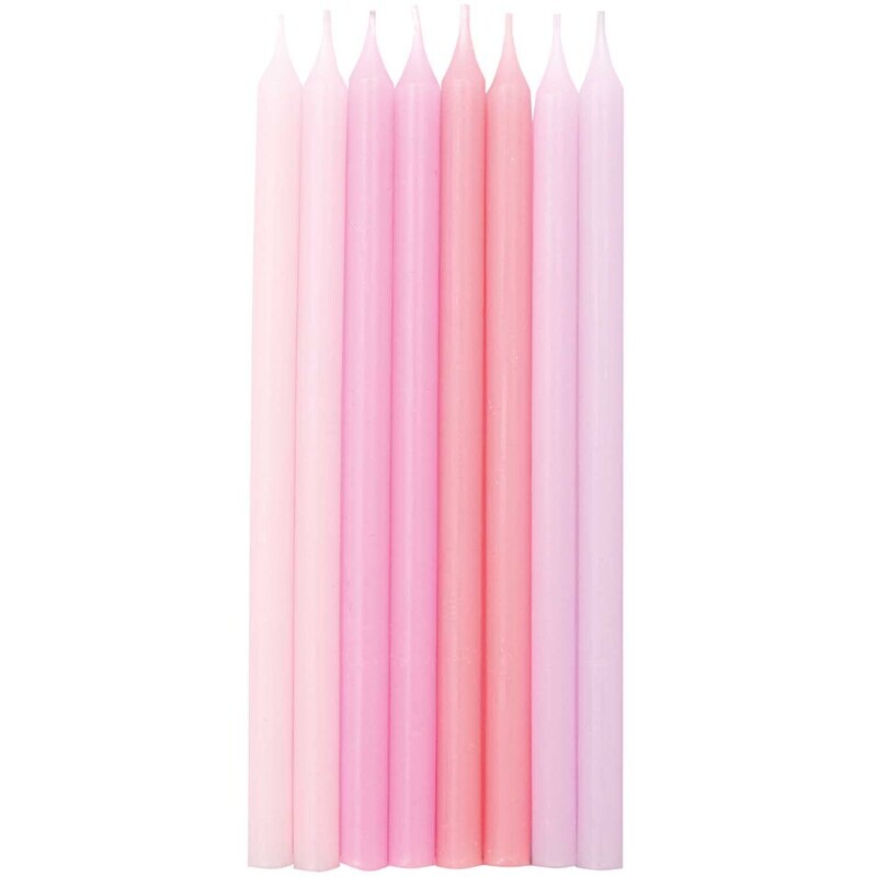 Rico Design Kerzen Lang Candy 16 Stück
