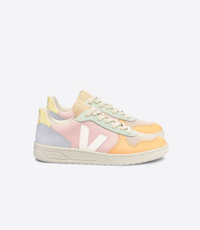 Veja Woman V-10 Leather Petale White Multico