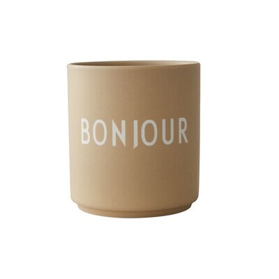 Design Letters Favourite Cup Bonjour Beige