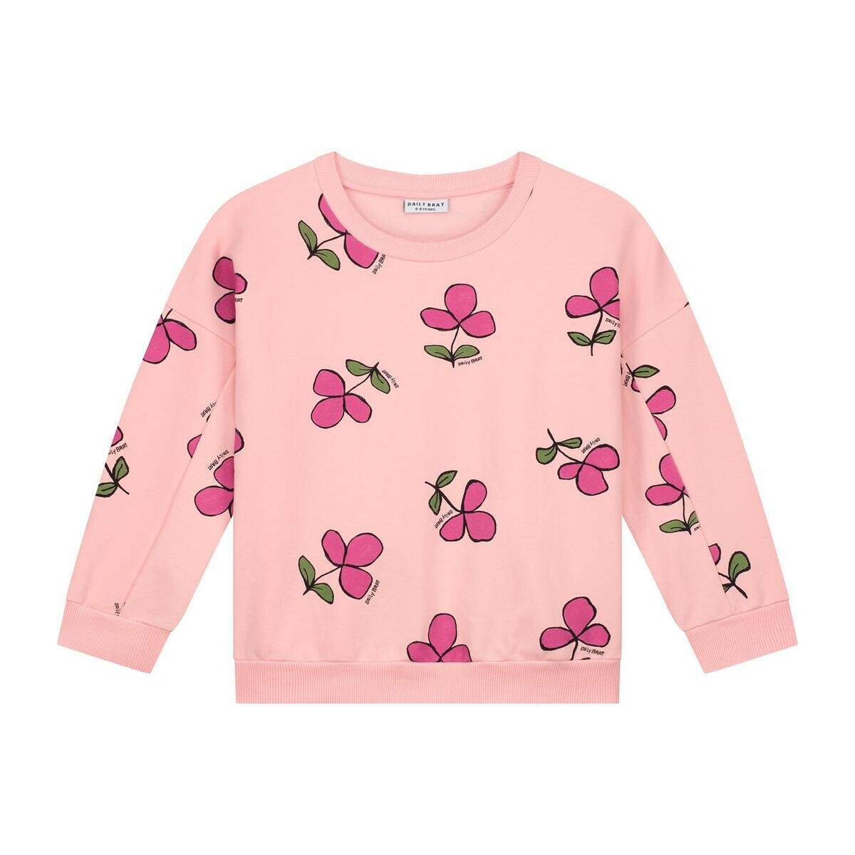 Daily Brat Daily Flower Sweater DB1195 Rose Water