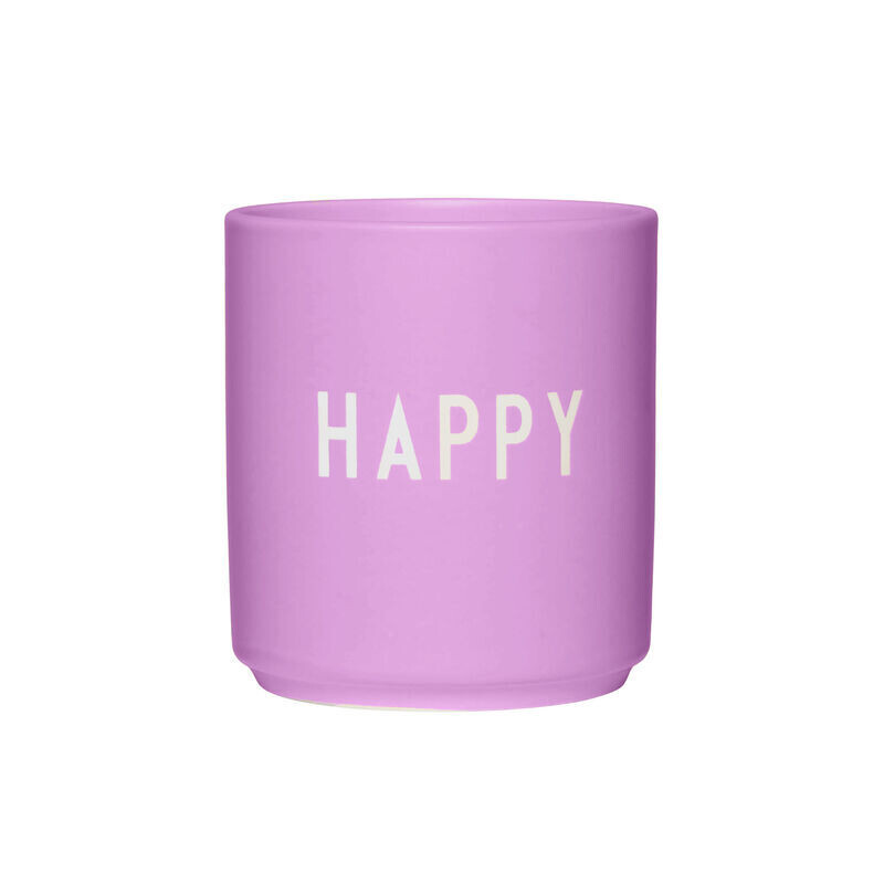 Design Letters Favourite Cup Happy Deep Pink