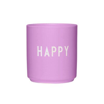 Design Letters Favourite Cup Happy Purple