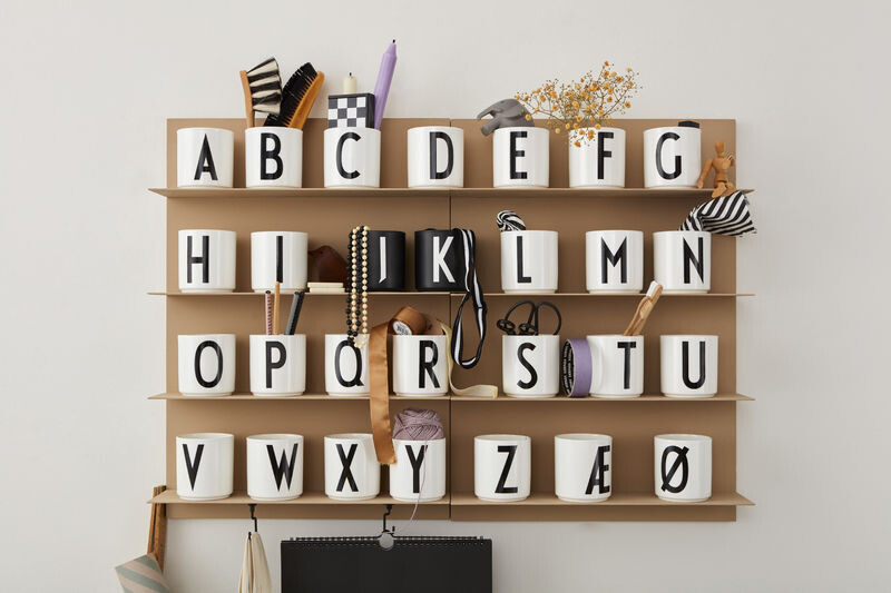 Design Letters Personal Porcelain Cup A-Z White