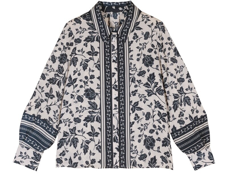 Ba&amp;sh Bluse Hocine 1H23HOCI Encre