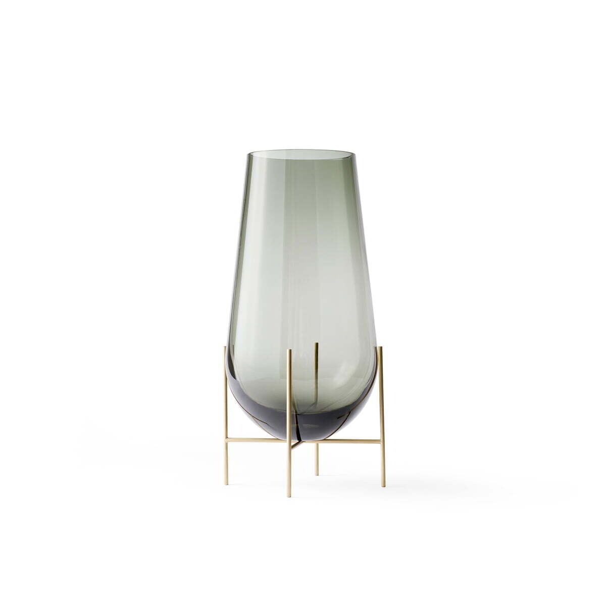 Menu Audo Échasse Vase Medium Smoked/Brushed Brass H45xD22/15cm