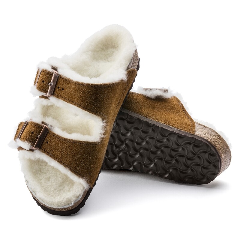 Birkenstock Arizona Shearling Kids Veloursleder 1017792 Mink