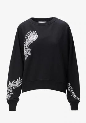 Lala Berlin Sweatshirt Ljora 2231-CK-1039 Paisley Black