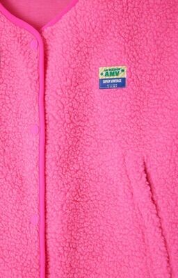 American Vintage Women Jacket Hoktown HOK16B Acid Pink Melange