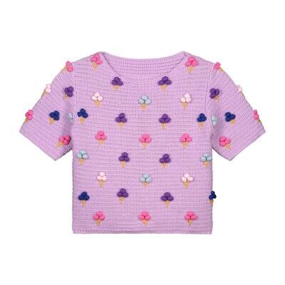 Daily Brat Ice Knitted T-Shirt DB1207 Lavender