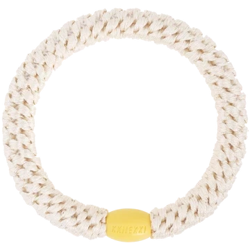 Kknekki Haargummi Ivory Yellow Bead