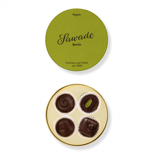 Sawade Berlin Pralinen Vegan Runddose 44g