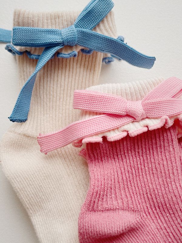 Konges Sløjd 2 Pack Bow Socks KS100701 Bow Mix