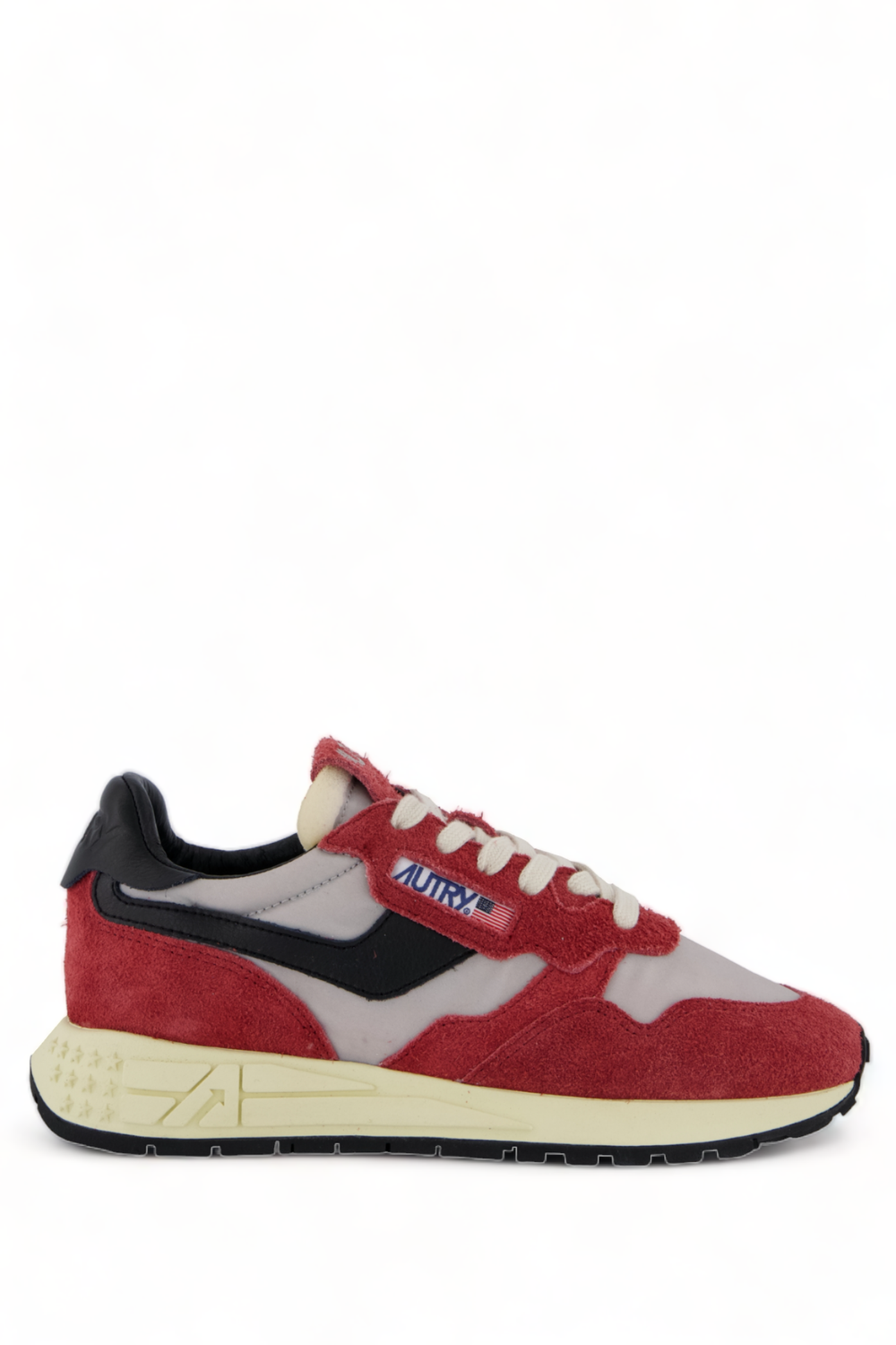Autry Damen Sneakers Reelwind Low Aus Wildleder Und Nylon In Rot Und Schwarz WWLW HN07