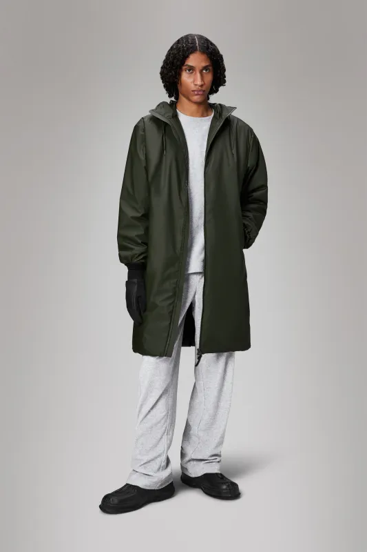 Rains Lohja Longer Insulated Jacket Green