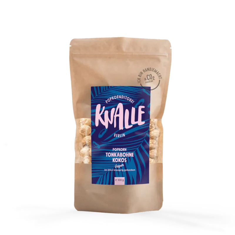 Knalle Berlin Popkorn Tonkabohne Kokos Vegan 100g