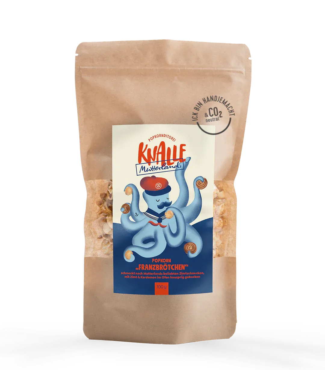 Knalle Berlin Popkorn Franzbrötchen 100g