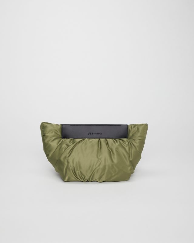 VeeCollective Caba Clutch Olive