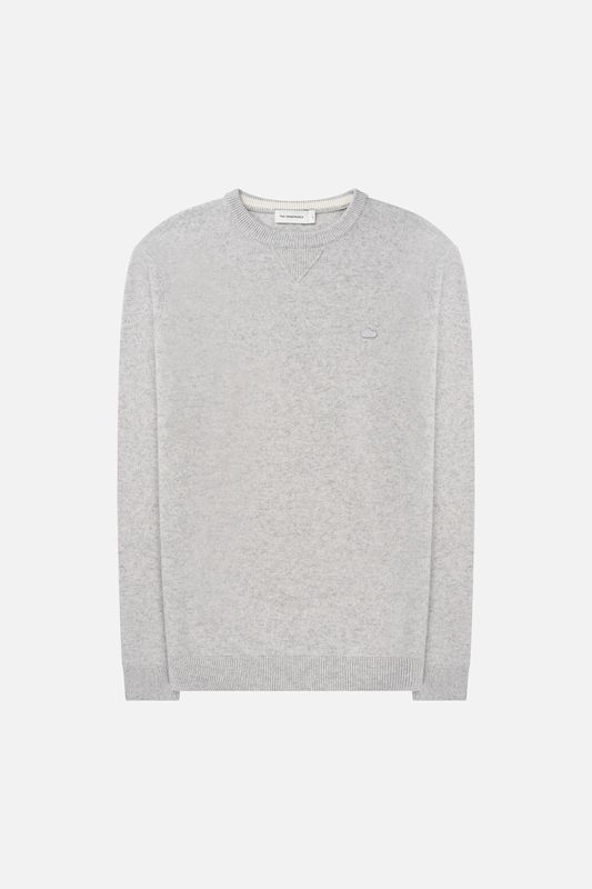 The GoodPeople Knox Cloud Merino Knitwear Light Grey Melange 24020101