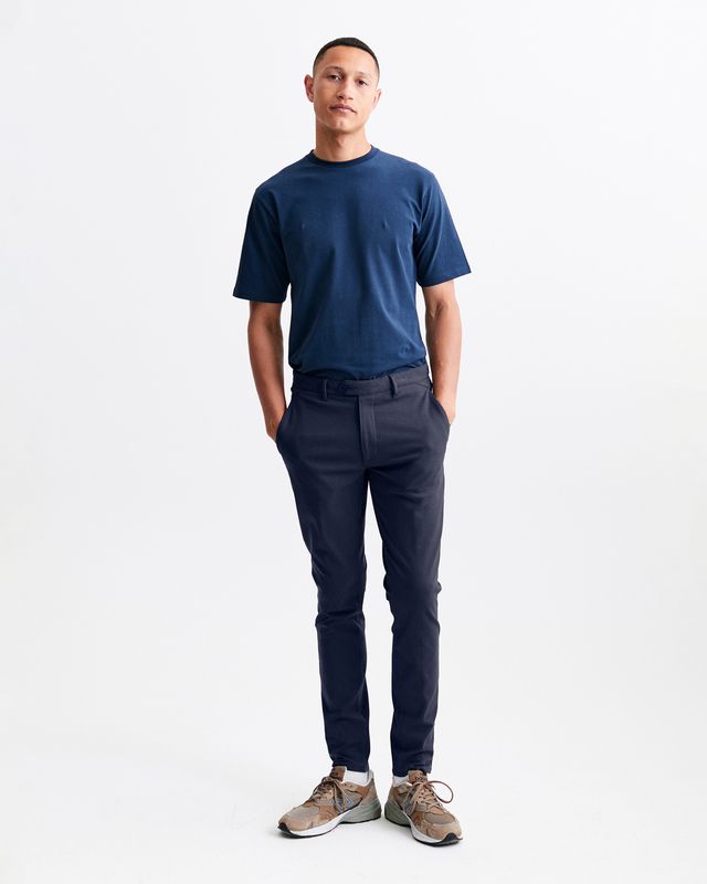 The GoodPeople Bruno Soft Slim Fit Trousers Navy 10000505