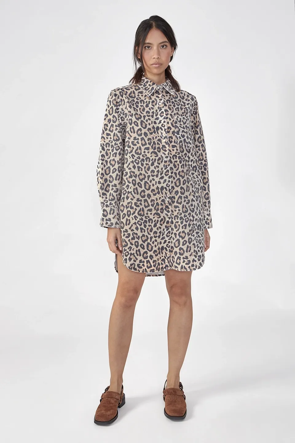 Lala Berling Dress Dakota Printed Denim Leo 11067031