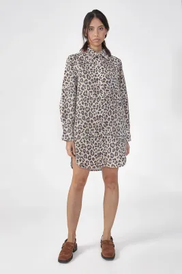 Lala Berling Dress Dakota Printed Denim Leo 11067031