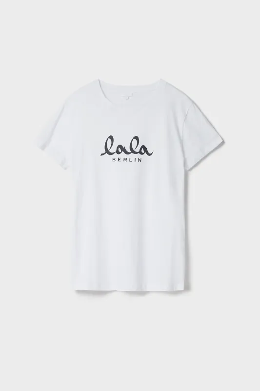 Lala Berlin T-Shirt Cara Cotton Lala White/Black 10322460