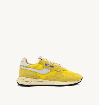 Autry Damen Sneaker Reelwind Low aus Nylon und Wildleder in Buttercup WWLW NC13