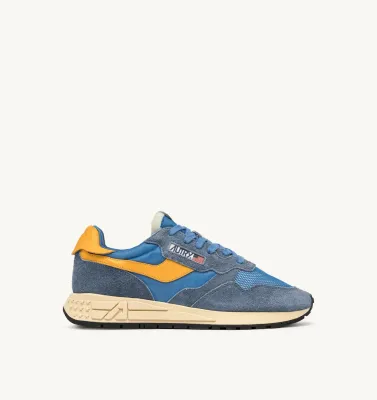 Autry Herren Sneaker Reelwind Low aus Nylon und Wildleder in Cenble und Fus WWLM UT02