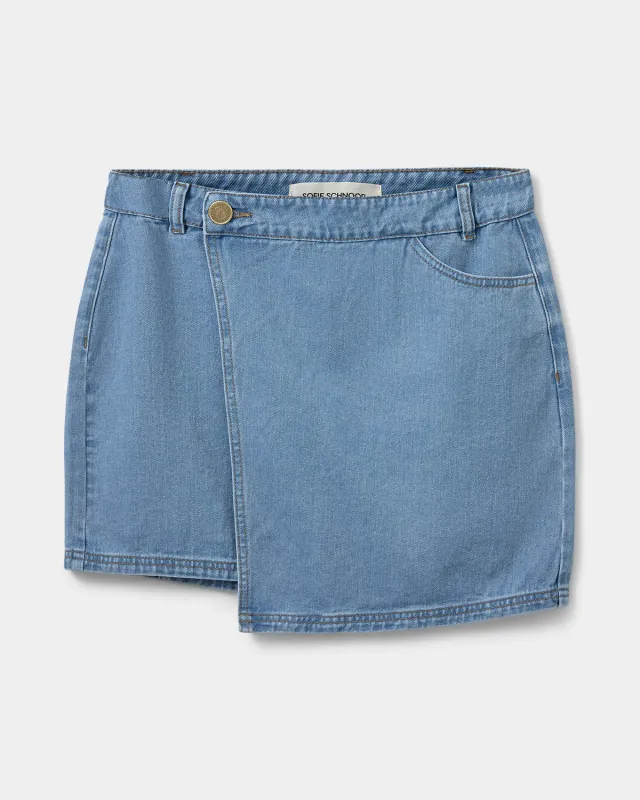 Sofie Schnoor Thinasw Skirt Denim Blue S251254