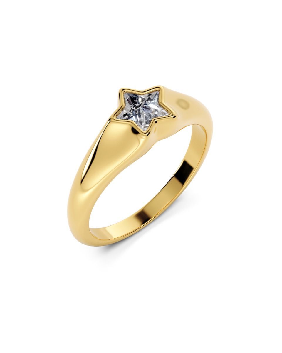 Edblad Star Sparkle Ring Gold 127594