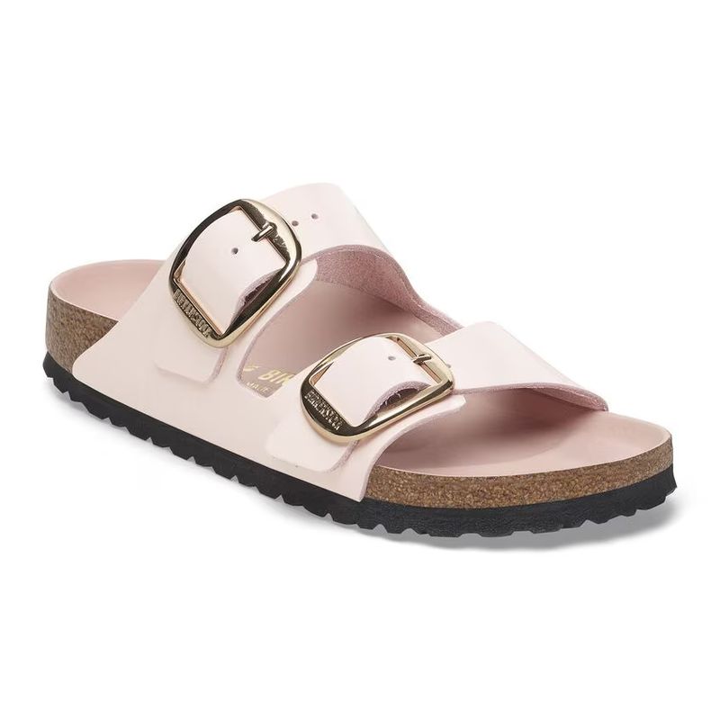 Birkenstock Arizona Big Buckle Naturleder Lack High-Shine Light Rose Schmale Weite 1029392