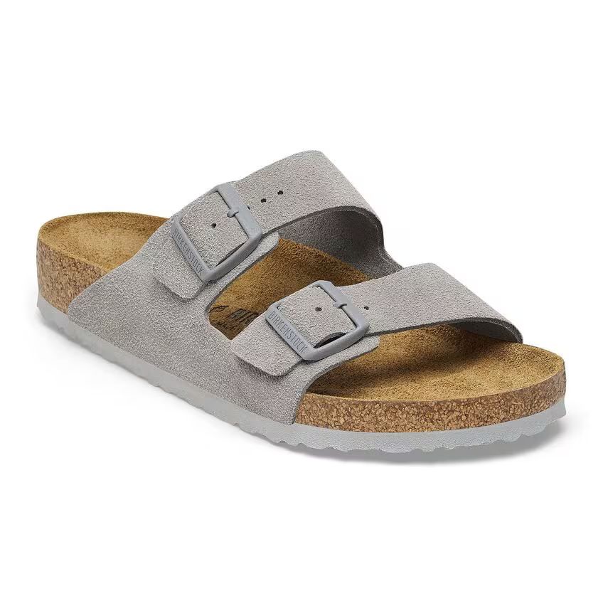 Birkenstock Arizona Verloursleder Stone Coin Normale Weite 1027749